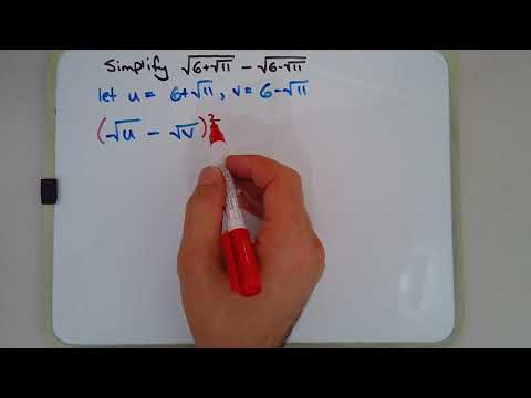 How to show that the nested surd expression √(6+√11) - √(6-√11) = √2 using algebraic techniques