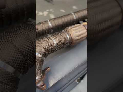 Aplicação Fita Térmica #downpipe #escapamento #proteçãotérmica