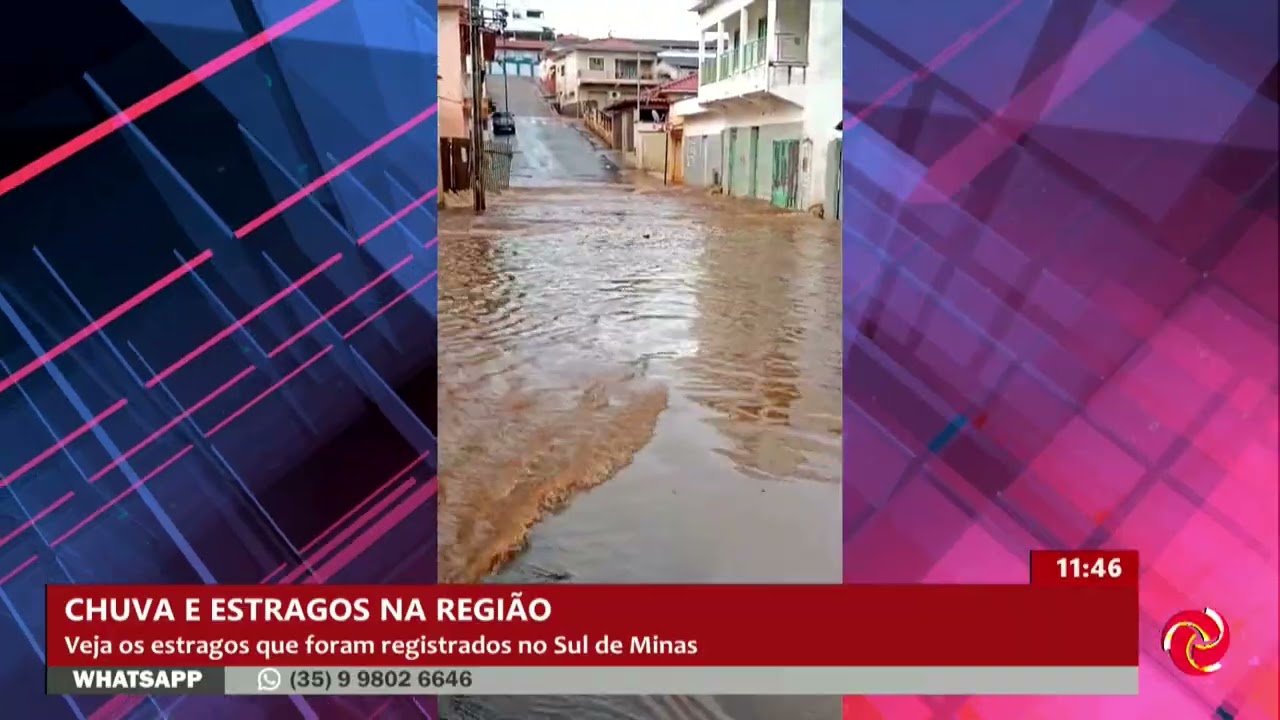 Chuva causa estragos em Ilicínea