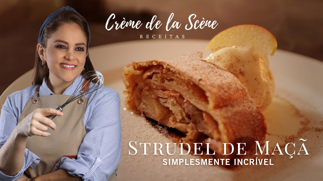 Strudel de maçã perfeito, aprenda fácil com 4 segredos a receita que funciona! #confeitaria