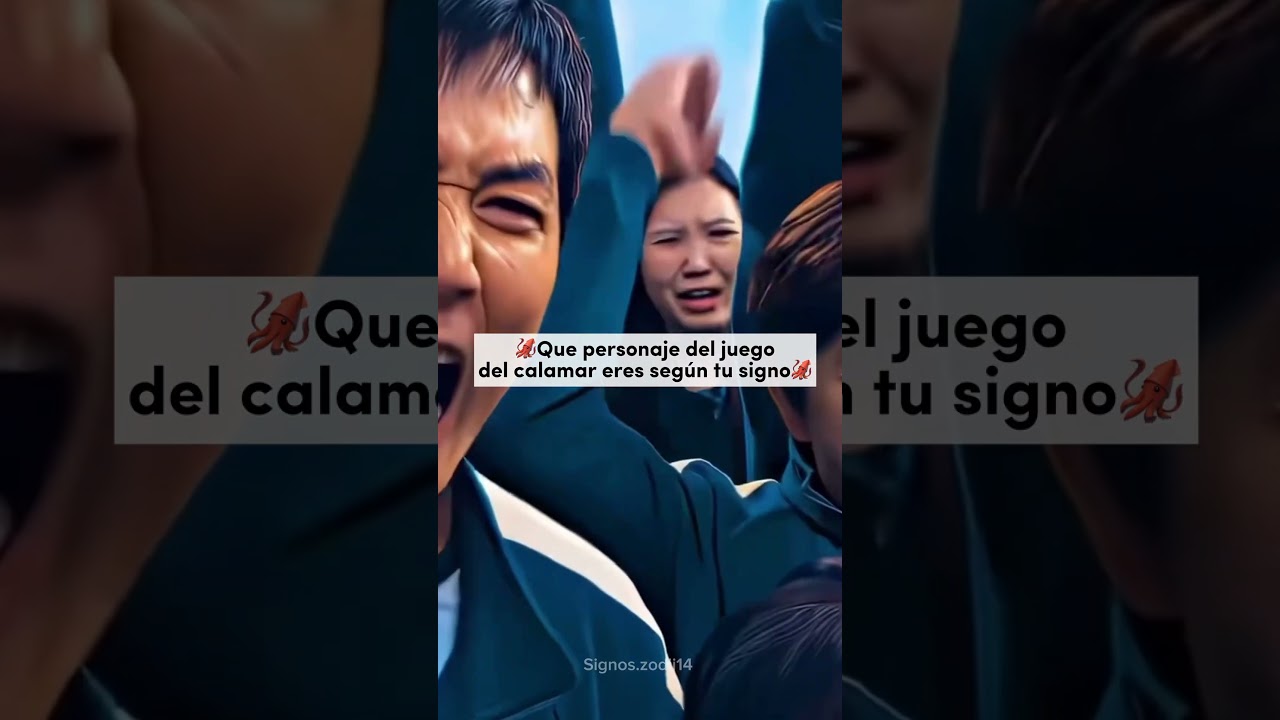🦑Que personaje eres de el JUEGO DEL CALAMAR según tu signo!!🦑 temporada 3🤪✨