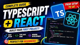 Learn TypeScript with React.js 🚀 Build Your First Frontend Project | Complete Beginner Tutorial