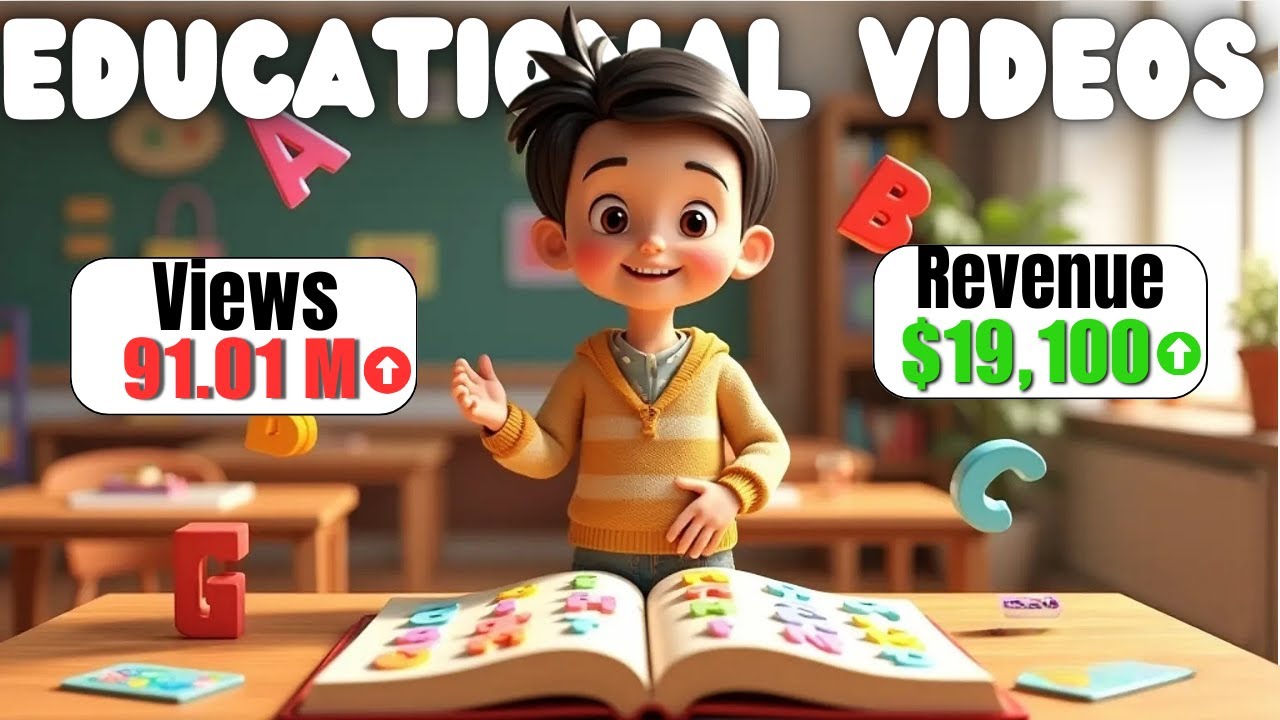 Earn $19,100/Month Creating Kids EDUCATIONAL Videos with FREE AI Tools