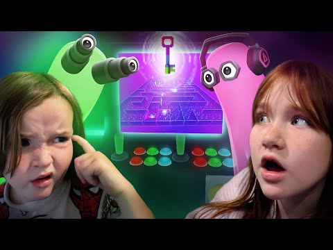 RAiNBOW GHOSTS inside FORTNiTE!!  Adley & Niko test play our UEFN GAME Rainbow Ghost Run portal maze