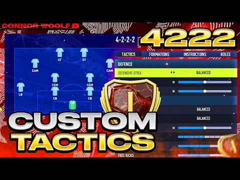 the BEST CUSTOM TACTICS in FIFA 22 🔥 POST PATCH 4222 TACTICS