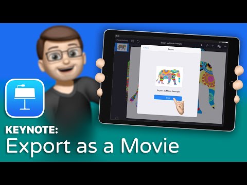 How to Export your work as a Video File in Keynote