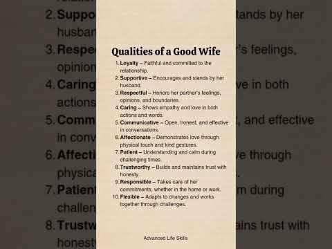💍 10 MUST-HAVE Qualities of a Good Wife (Most Men Secretly Want #4!)
