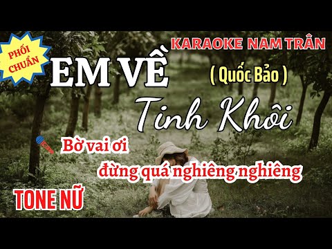 Karaoke Em Về Tinh Khôi (Hit Làn Sóng Xanh) Tone Nữ | Nam Trân