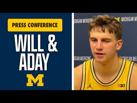 Will Tschetter, Aday Mara After Michigan Basketball Blowout Win Over Villanova