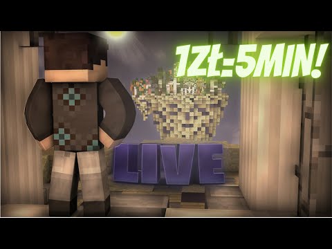 1 PLN = 5 MIN MINECRAFT with VIEWERS! LIVE NOW!