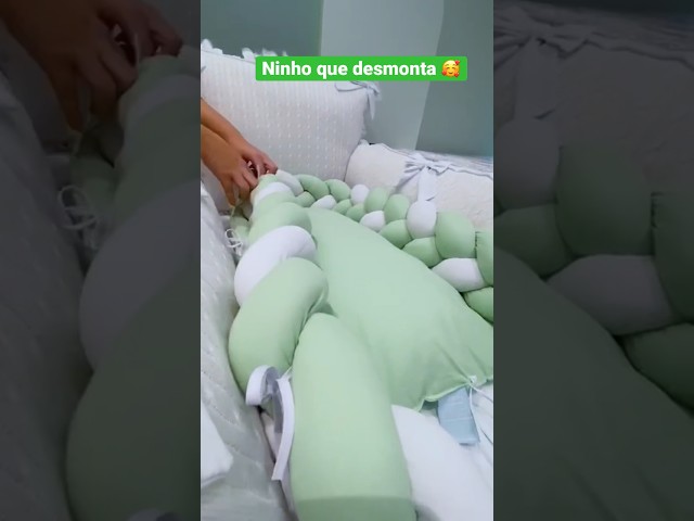 Ninho que desmonta e vira tranças laterais 🥰💚 Gostaram? #graodegente #shorts #ninho #enxovaldebebe