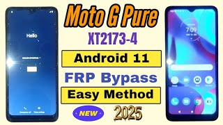 Moto G Pure (XT2163-4) Frp Bypass || Moto XT2163-4 Google Bypass 2025
