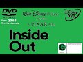 Opening And Closing To Inside Out Disney DVD Australia 2015