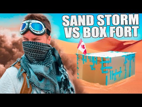 BOX FORT VS DESERT SANDSTORM!! 📦 Video