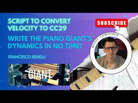 Write piano dynamics in no time! Velocity → CC29 in Logic Pro