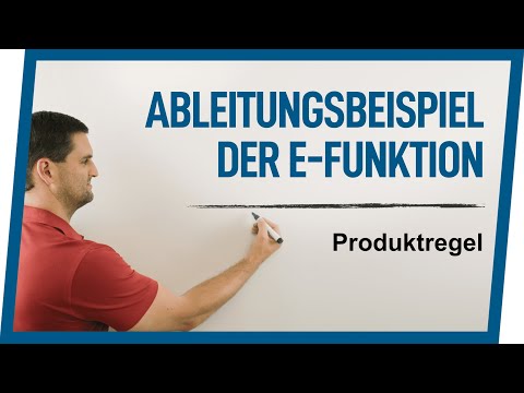 Derivative example of an e-function with the product rule | Math by Daniel Jung