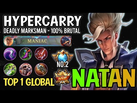 Supreme No.2 Natan!! Top 1 Global Natan Gameplay - Natan Best Build 2022 - Mobile Legends