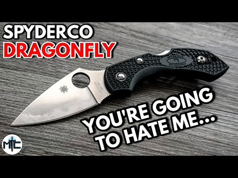 SPYDERCO DRAGONFLY STAINLESS STEEL FOLDING KNIFE C28P