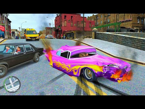 GTA 4 💥Car Ramone Crash Ep. 1 GTA IV Car Crash Damage Mod Testing