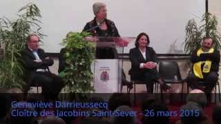 preview picture of video 'Départementales: Geneviève Darrieussecq à Saint-Sever 26 mars 2015'