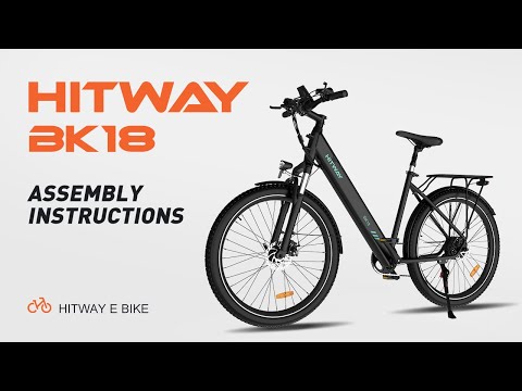 Elektrinis dviratis Hitway BK18, 27.5", 250W, baltas video