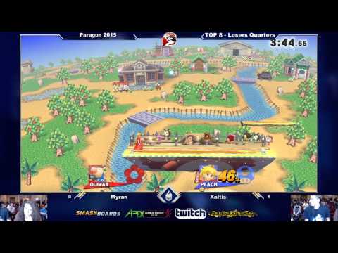Paragon Orlando 2015 - Losers Quarterfinals - Myran (Olimar) vs. Xaltis (Peach) - Smash 4