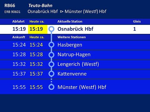 [ERB] Ansagen RB66 Osnabrück - Münster (Westf)