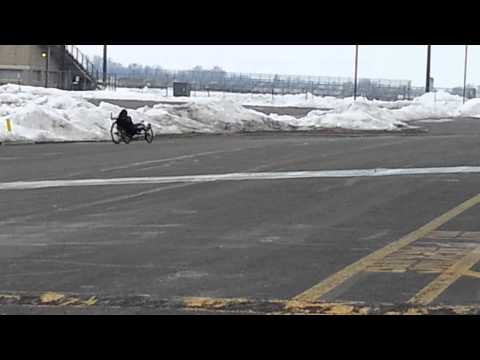 karen & andy riding karens trike