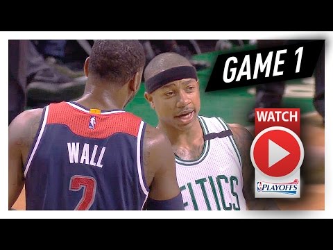 Isaiah Thomas vs John Wall Game 1 PG Duel Highlights (2017 Playoffs ECSF) Celtics vs Wizards - SICK!