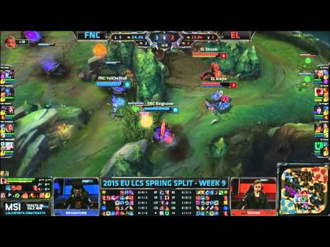 Fnatic vs Elements | S5 EU LCS Spring 2015 Week 9 Day 2 | FNC vs EL W9D2G2 VOD 60FPS