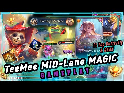 AOV : TeeMee Mid-LANE Magic Build Ft TOP Butterfly ASUNA & TOP Grak - ARENA IF VALOR