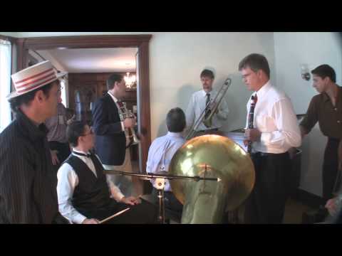 Wax cylinder recording session at Bix Beiderbecke's childhood home in Davenport