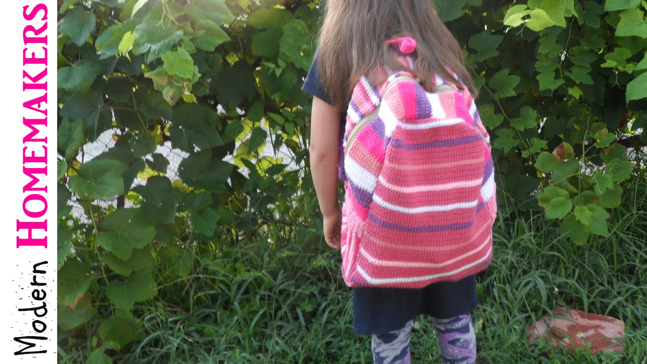 crochet backpack pattern part 3