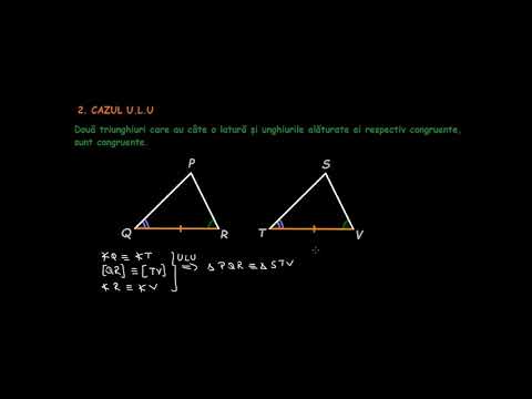 Cases of congruence of arbitrary triangles | Lectii-Virtuale.ro
