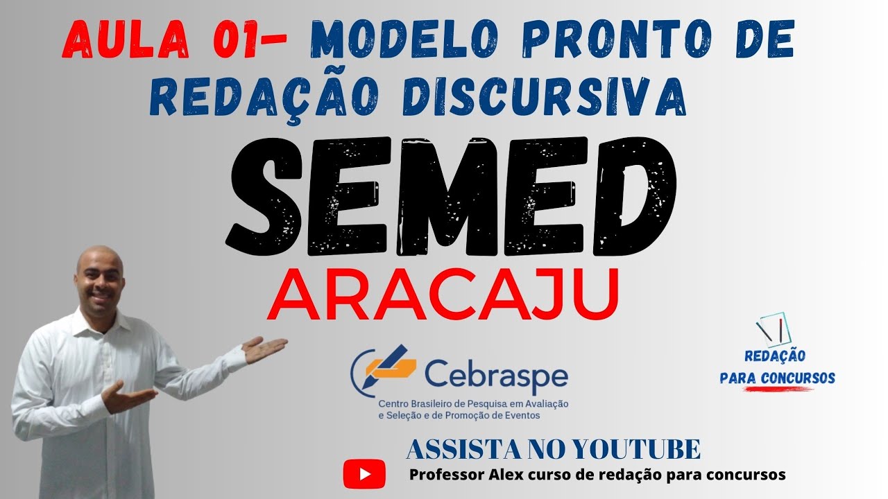 SEMED ARACAJU- Aula de Discursiva - #semedaracaju #cebraspe