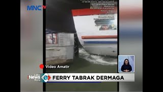 Download lagu Terbawa Angin Kencang dan Gelombang Tinggi, Kapal Ferry Tabrak Dermaga Pelabuhan Merak - LIS 29/01 mp3
