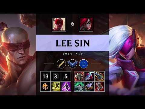 Lee Sin Mid vs Katarina - EUW Diamond Patch 25.18
