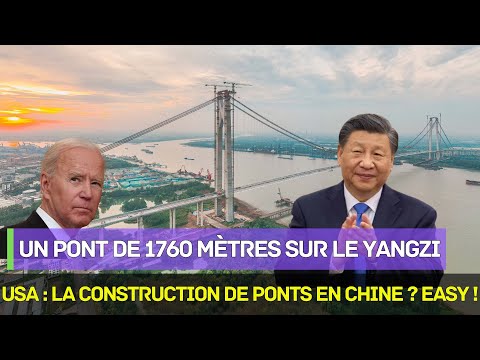 Pont suspendu chinois de 1760 mètres ! Les États-Unis s'étonnent : construction facile en Chine !