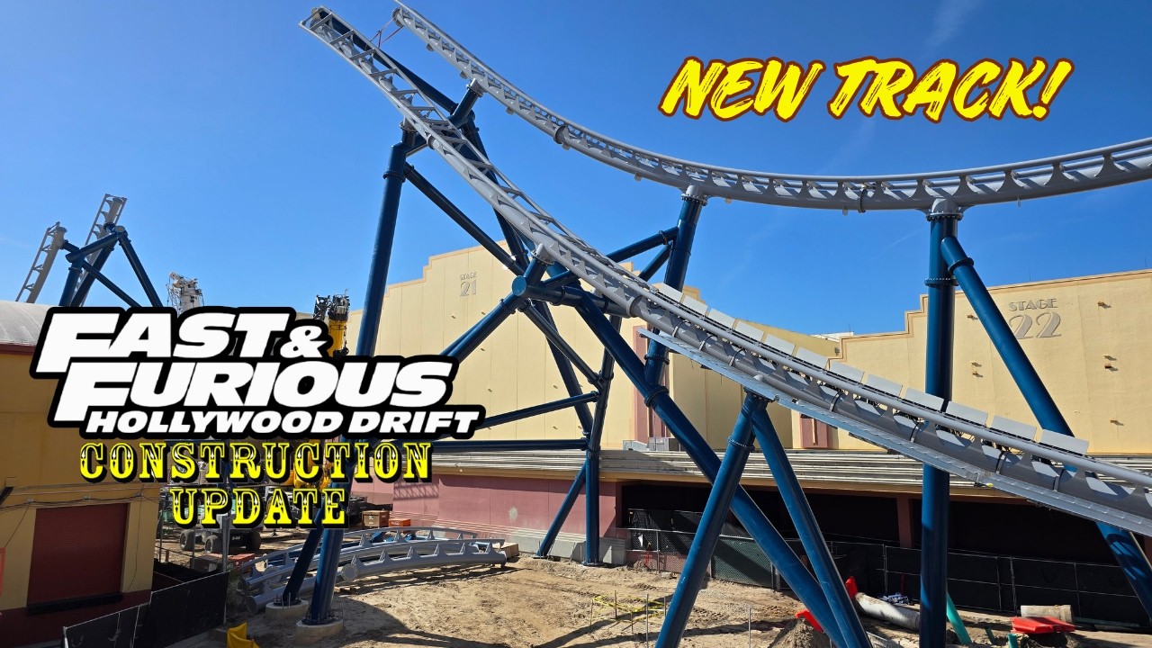 Universal Orlando Resort Fast & Furious: Hollywood Drift Roller Coaster Construction Update 7.23.26