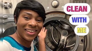 CLEAN WITH ME | HOW TO DEEP CLEAN YOUR WASHING MACHINE USING WHITE VINEGAR AND BAKING SODA