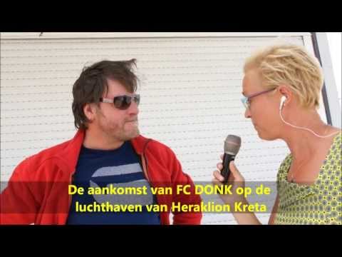 Aankomst voetbal elftal Donk op Kreta (Gouda)