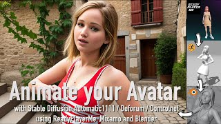 Creating an uber-realistic video animation from an avatar with Stable Diffusion