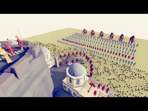 CAN 100X MEDIEVAL ARMY DEFEND CASTLE FROM EVERY FACTION Tabs - Totally Accurate Battle Simulator