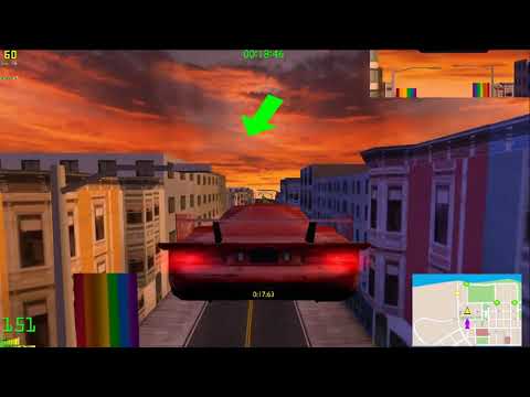 SF Checkpoint: Park & Ride: Default race settings WR 44sec330ms
