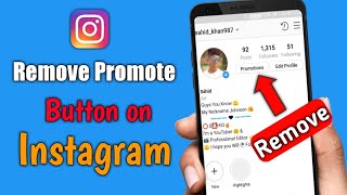 How to remove promote Button from Instagram 🔥 | Hindi |