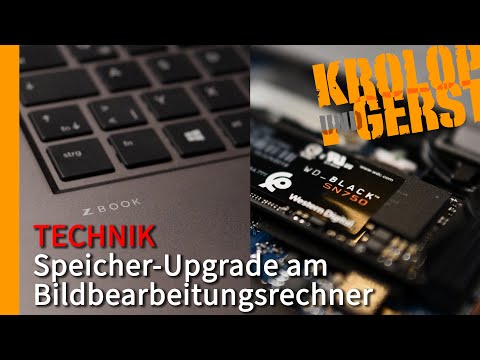 Speicher-Upgrade am Bildbearbeitungsrechner 📷 Krolop&Gerst