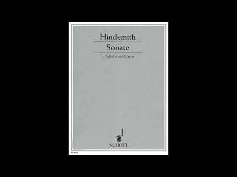 Hindemith Sonata 2nd Mov (A=442) "Karaoke - Accompaniment"