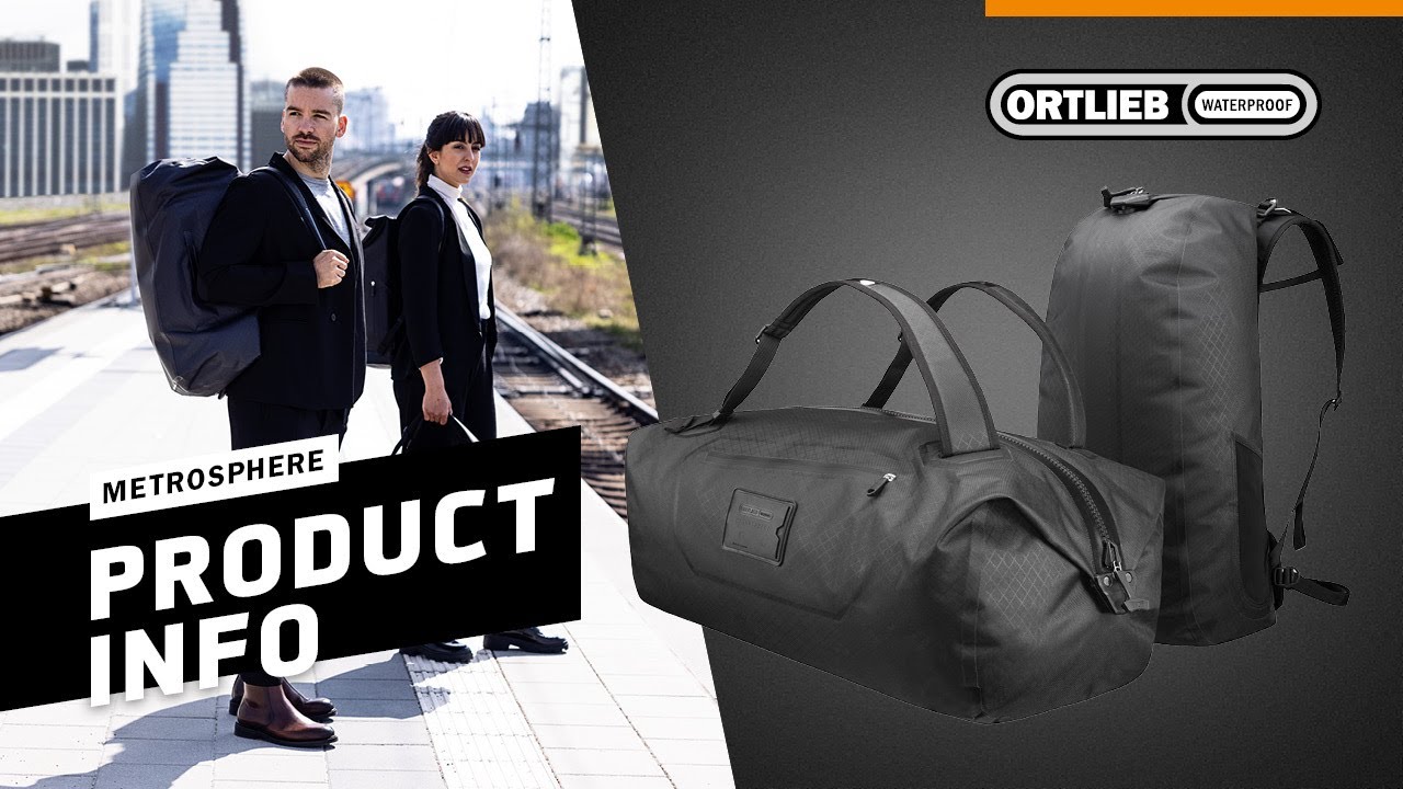 Ortlieb Duffle Bag Atrack Metrosphere 34L, Black embossed Ortlieb Duffle Bag Atrack Metrosphere 34L, Black embossed