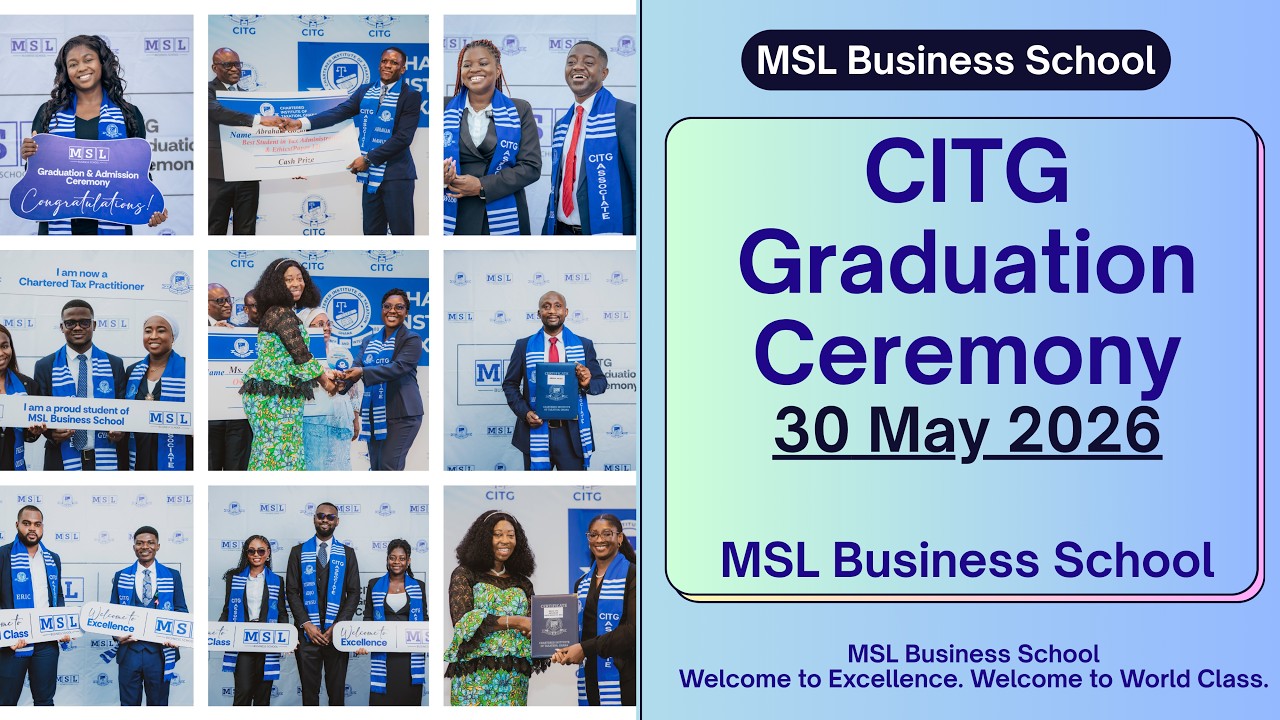 Watch the CITG graduation highlights from 30 May 2026