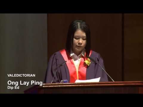 Teachers' Investiture Ceremony July 2015 --Valedictorian Speech Ceremony 3 (Ong Lay Ping)